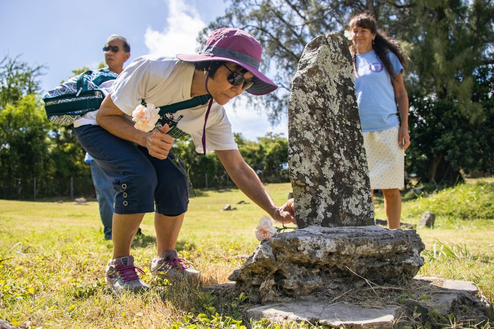 A Buddhist Memorial Service is Conducted at Bellows Japanese Cemetery