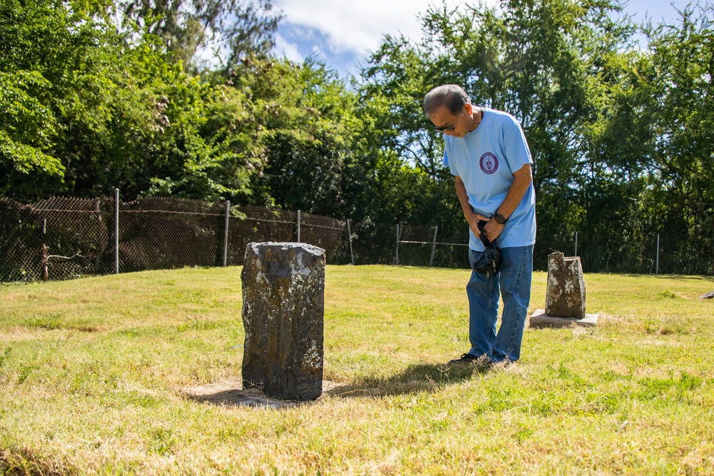 A Buddhist Memorial Service is Conducted at Bellows Japanese Cemetery