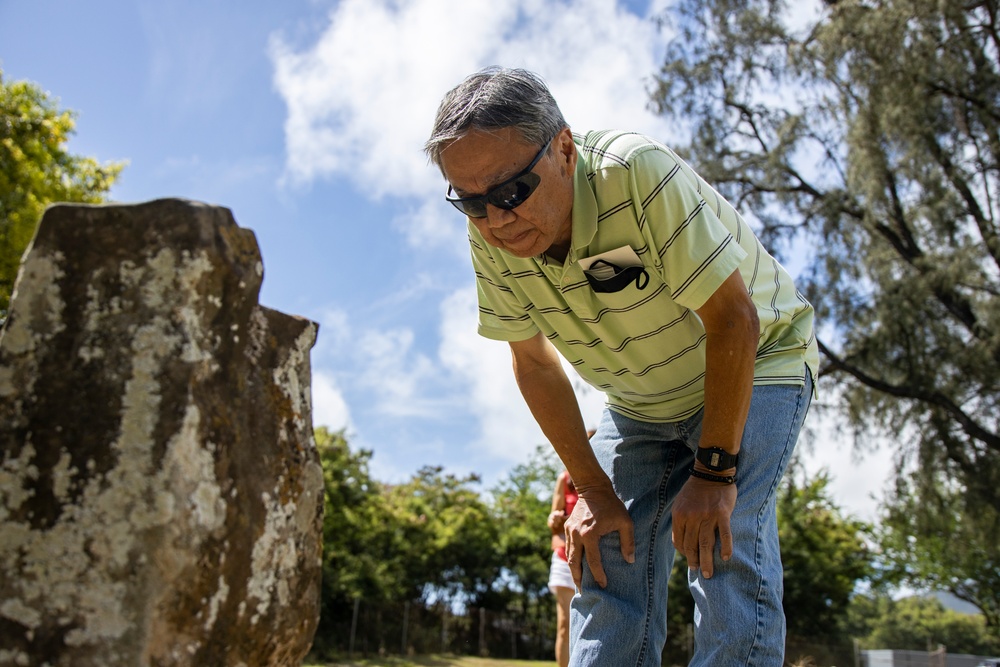 A Buddhist Memorial Service is Conducted at Bellows Japanese Cemetery