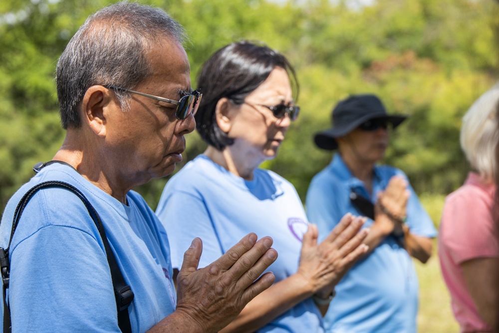 A Buddhist Memorial Service is Conducted at Bellows Japanese Cemetery