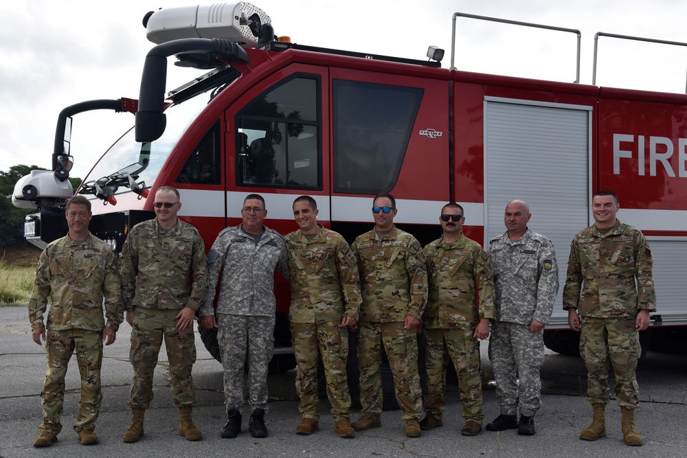 Tennessee National Guard Fire Fighters partner with Bulgarian Air Force Firefighters