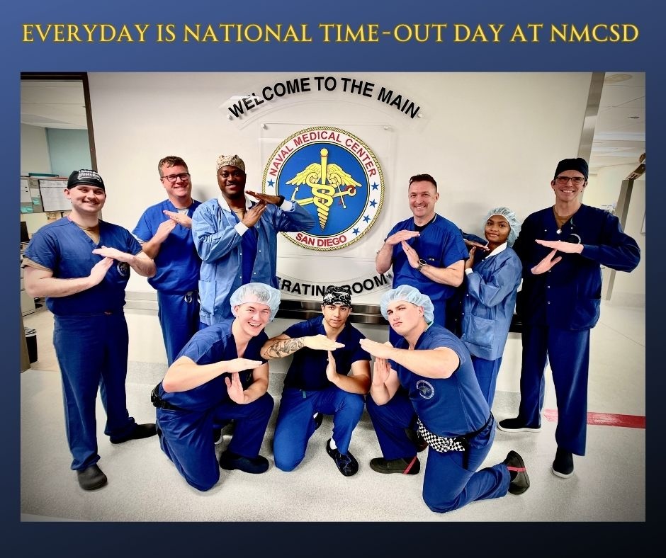 Everyday is National Time-Out Day at NMCSD