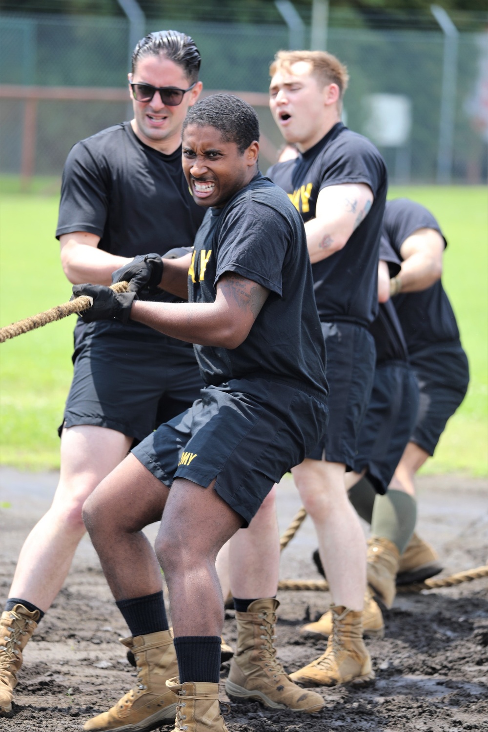 Camp Zama celebrates Army Week with competitive events, including tug-of-war, Ultimate Frisbee