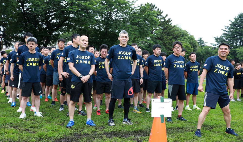 U.S. Ambassador to Japan Rahm Emanuel joins Army Birthday run on Camp Zama