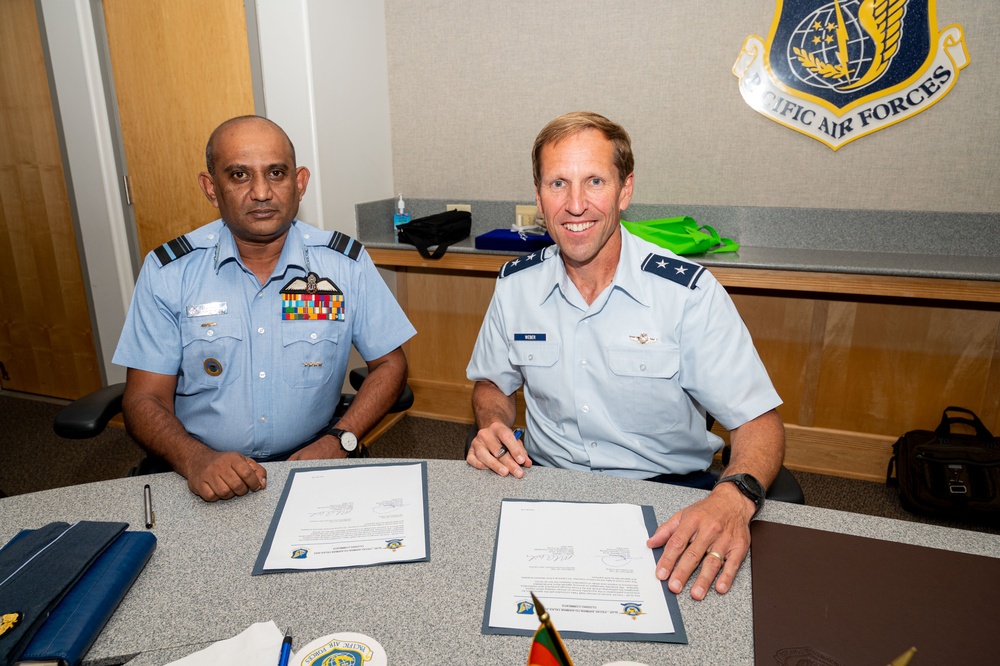 PACAF Welcomes the Sri Lanka Air Force for Airman-to-Airman Talks