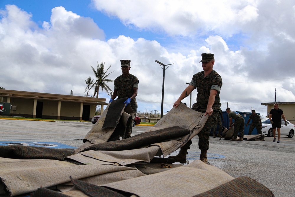 Marine Corps clean up efforts continue at Camp Blaz