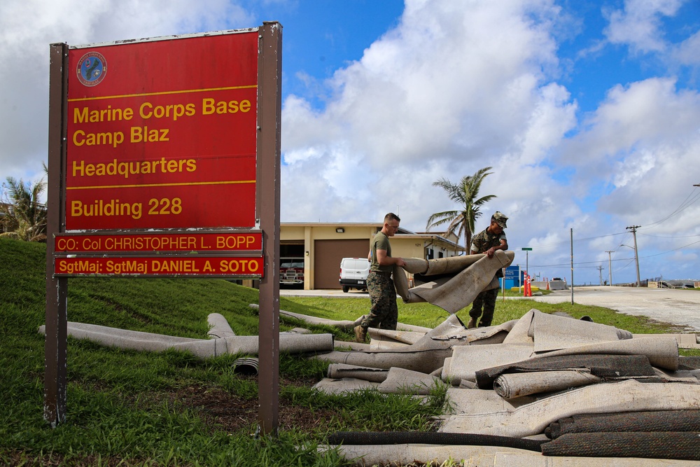 Marine Corps clean up efforts continue at Camp Blaz