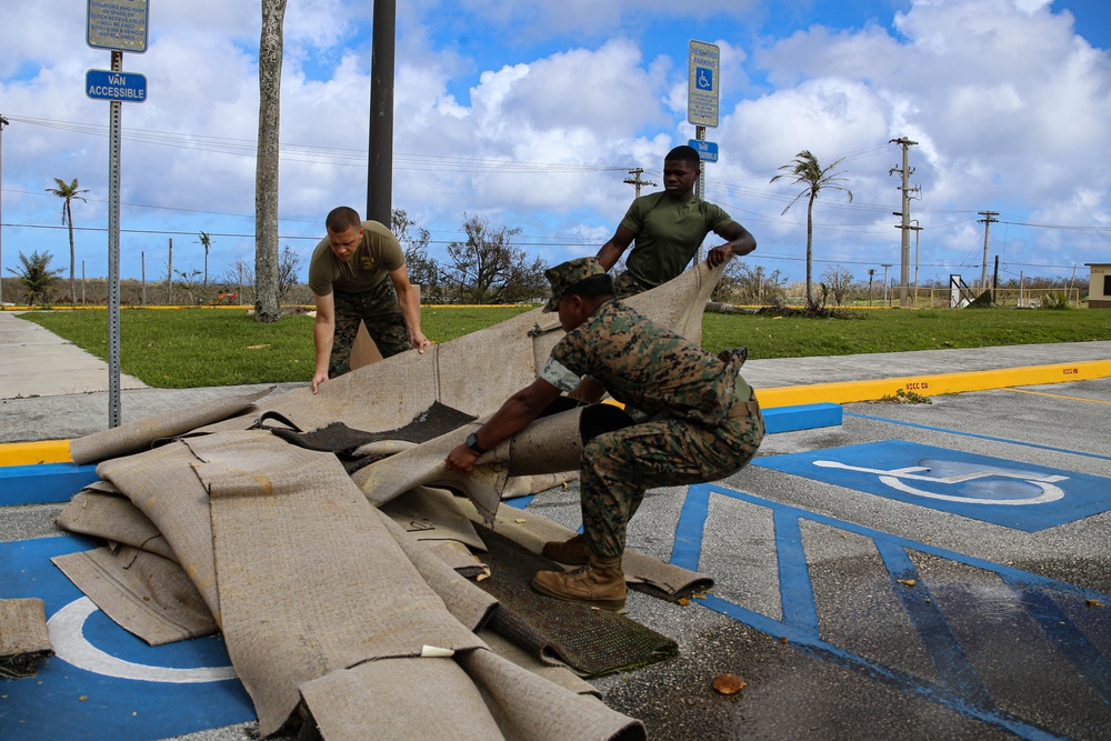 Marine Corps clean up efforts continue at Camp Blaz