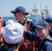 USCGC Eagle rendezvous with training ship Danmark