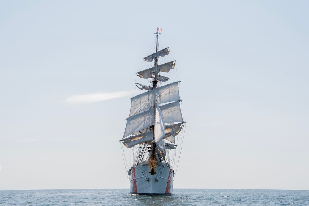 USCGC Eagle underway in the Baltic Sea