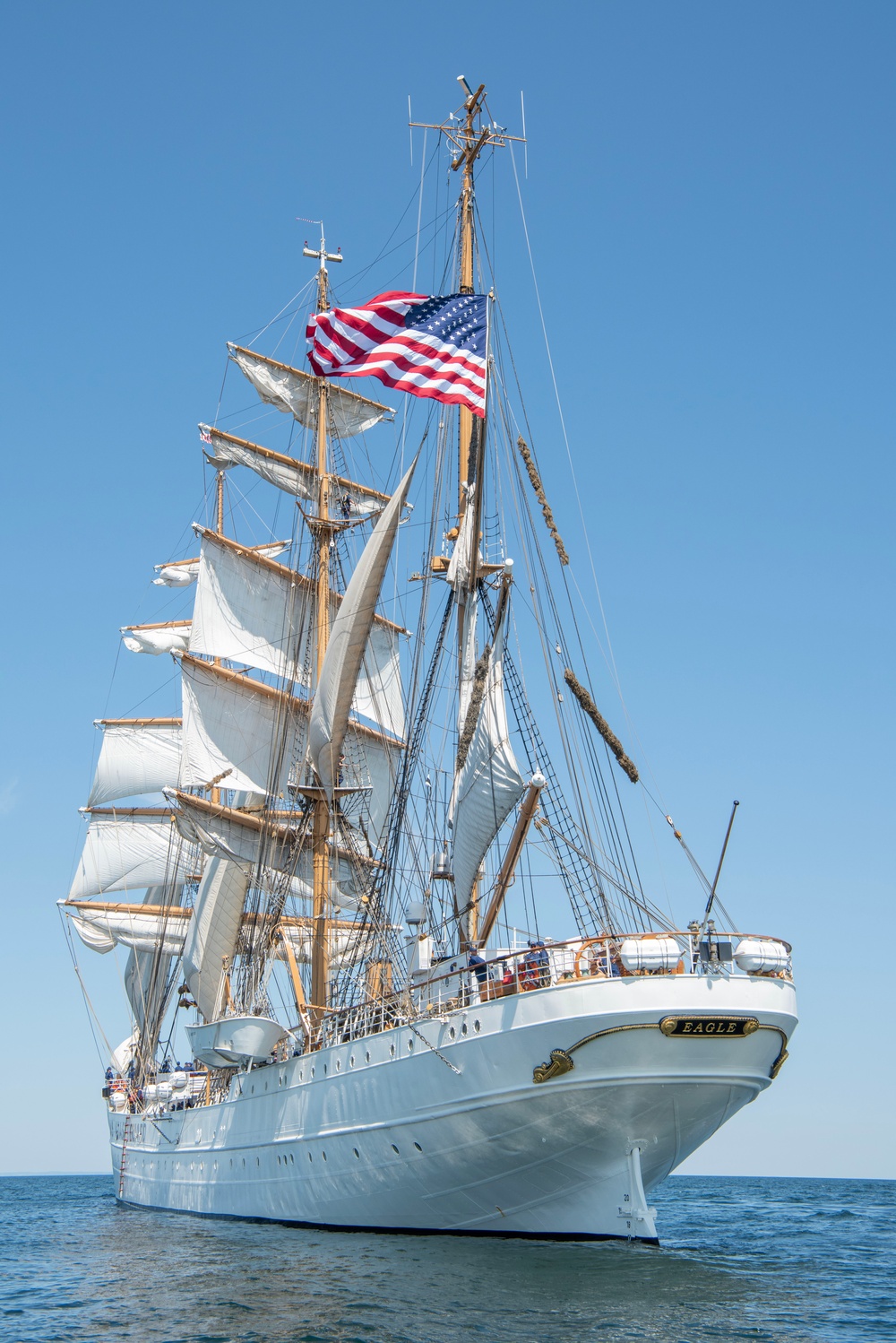 USCGC Eagle underway in the Baltic Sea