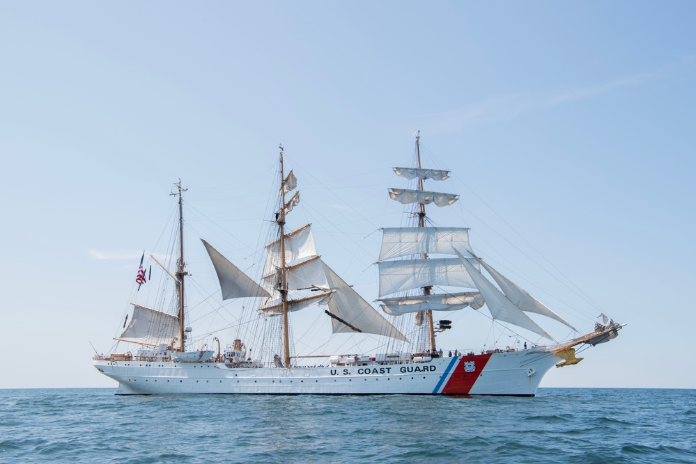 USCGC Eagle underway in the Baltic Sea