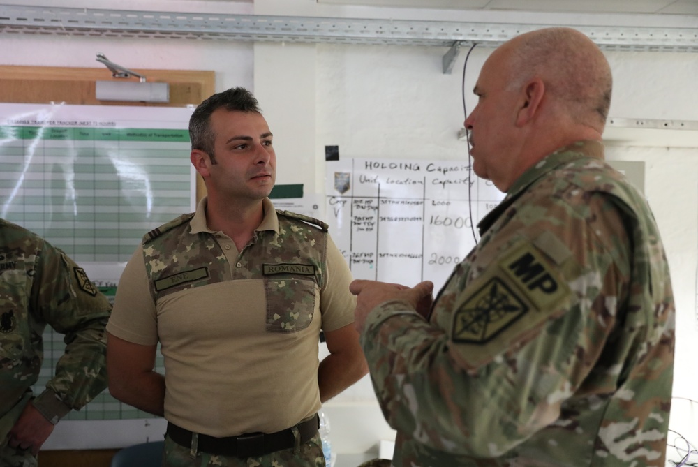 200th MP CMD Soldiers connect with Romanian MPs - Defender 23