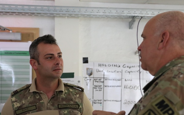 200th MP CMD Soldiers connect with Romanian MPs - Defender 23