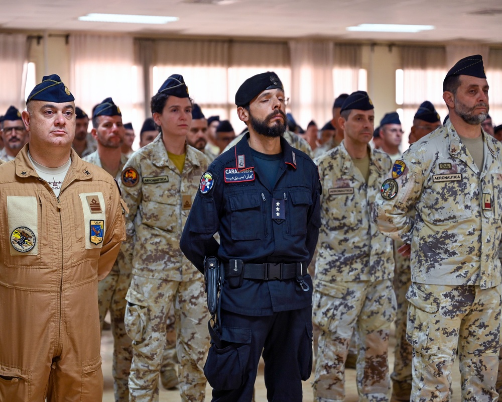 386 AEW Leadership Attend Italian Change of Command