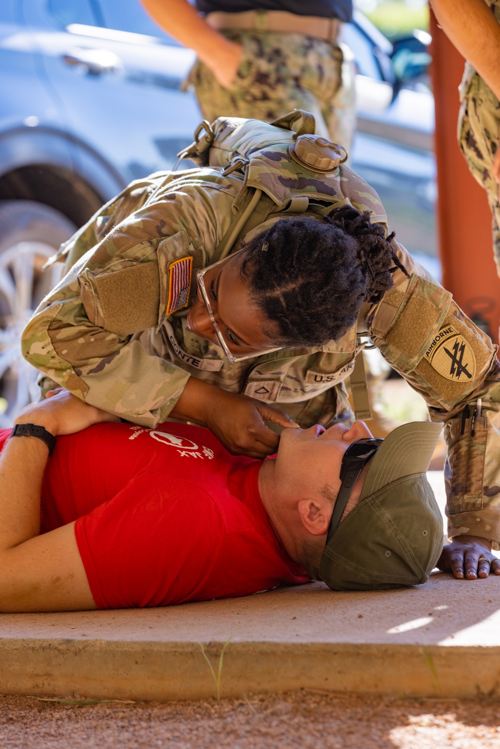 Performing Immediate Lifesaving Measures Training with 326th SDC