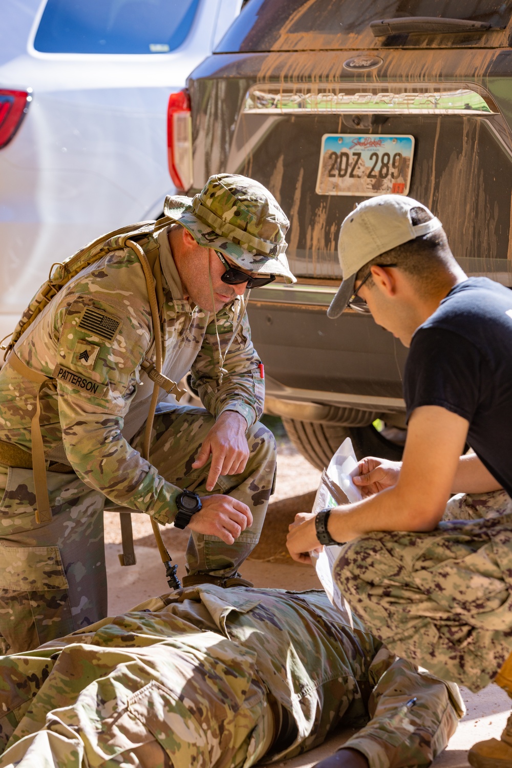 Performing Immediate Lifesaving Measures Training with 326th SDC