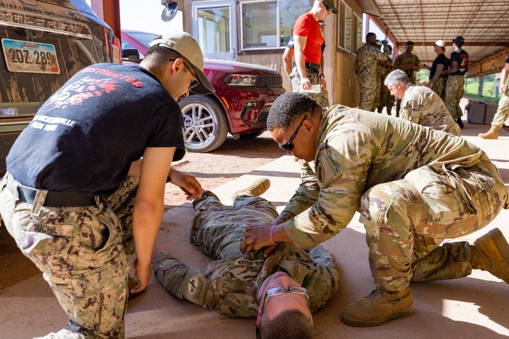 Performing Immediate Lifesaving Measures Training with 326th SDC