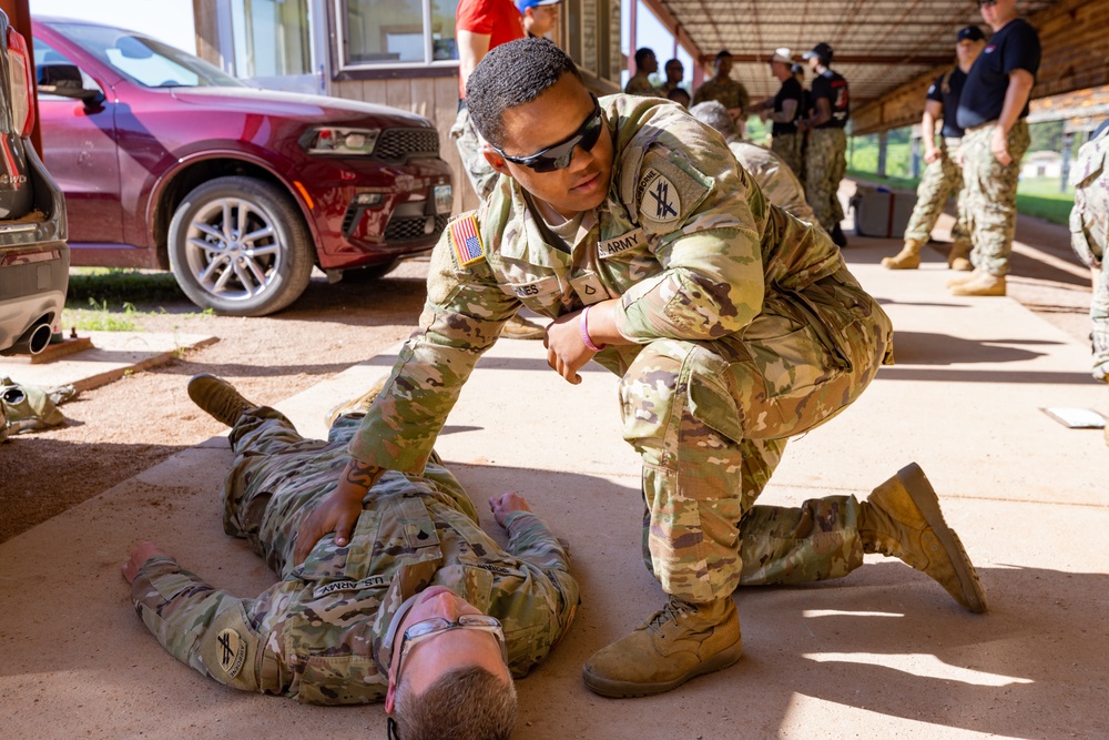 Performing Immediate Lifesaving Measures Training with 326th SDC