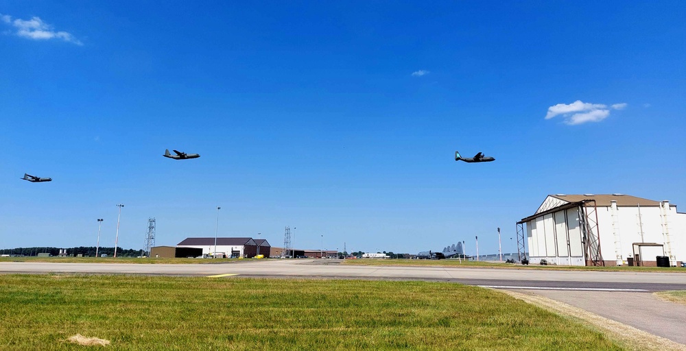 RAF retires C-130J Hercules, conducts fly over