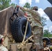 50th Regional Support Group HHC Soldiers learn to operate a Medium Tactical Vehicles during AT