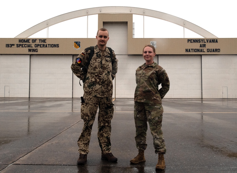 German exchange officer builds relationship in Pennsylvania National Guard