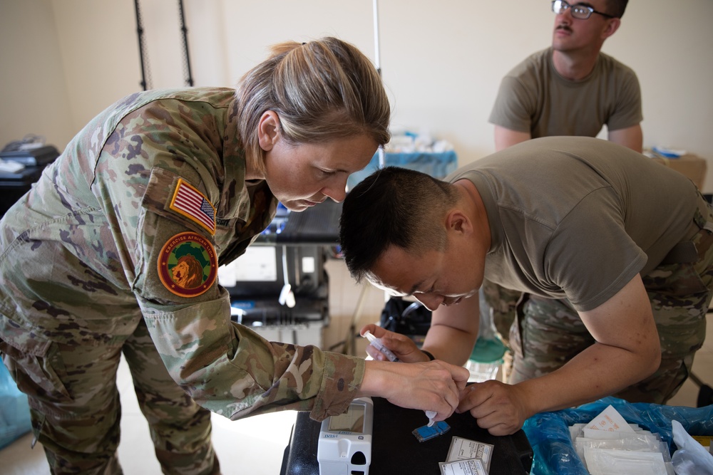 U.S. Soldiers Set Up Damage Control and Resuscitation in Guerir Labouhi