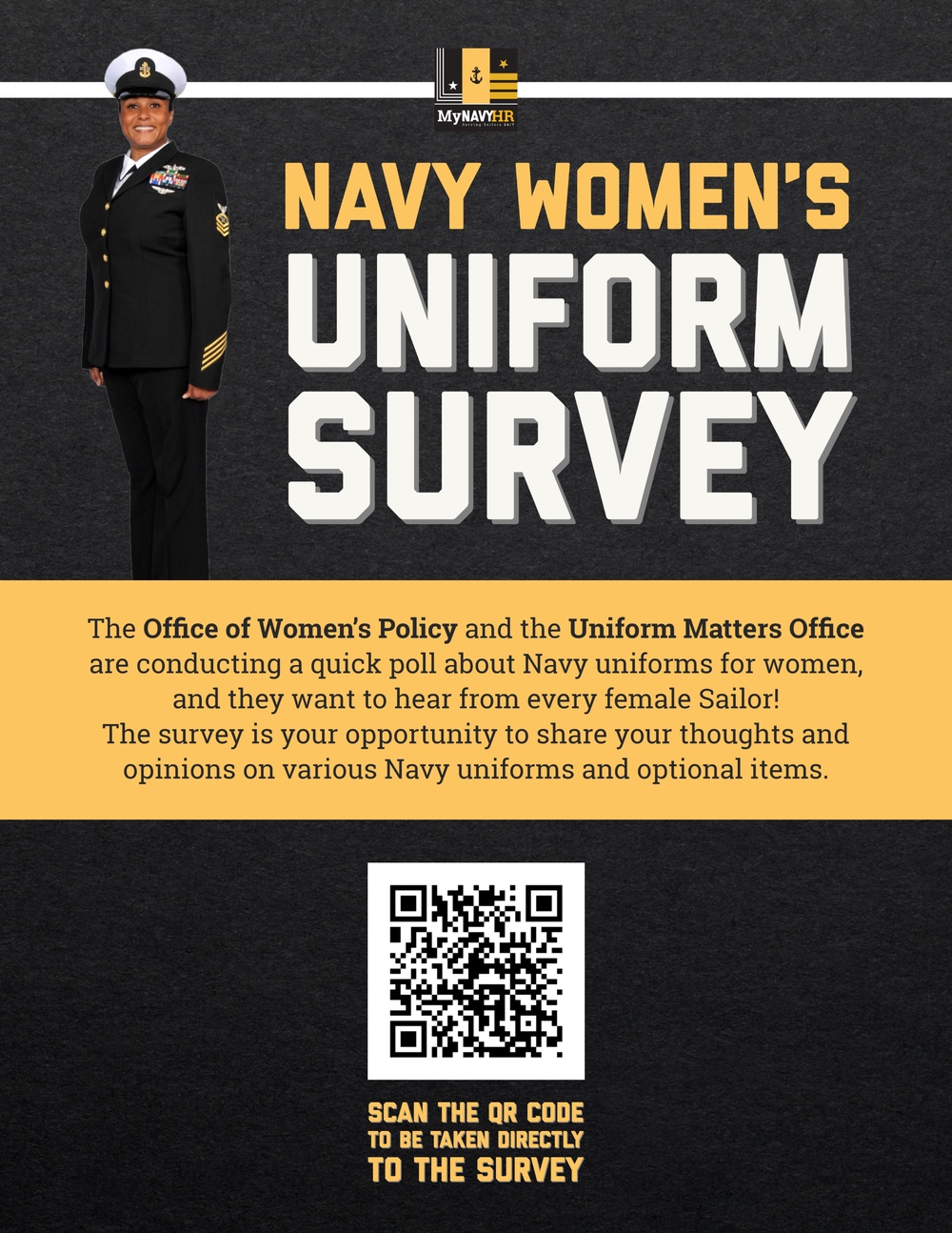 Woman's Uniform Survey Poster