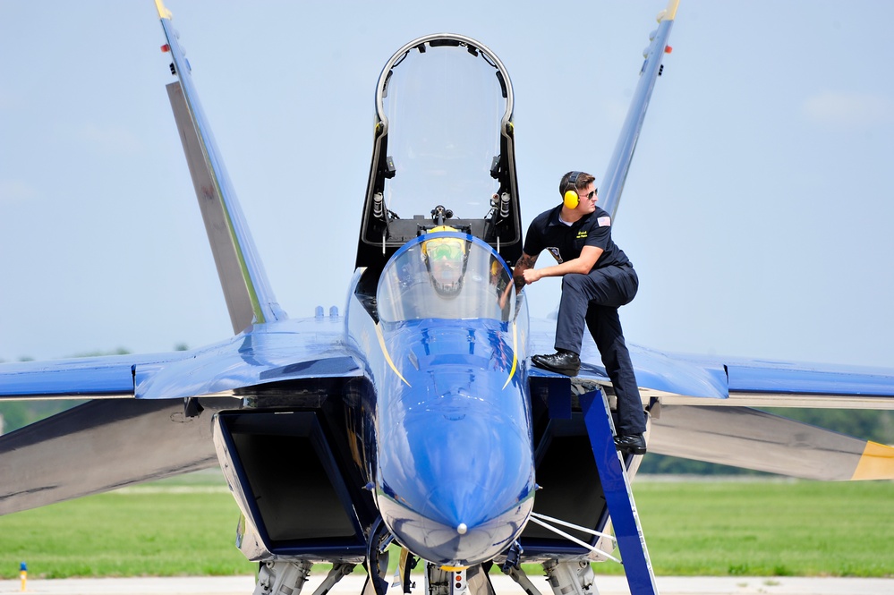 Blue Angels Perform at Scott Air Force Base Air Show