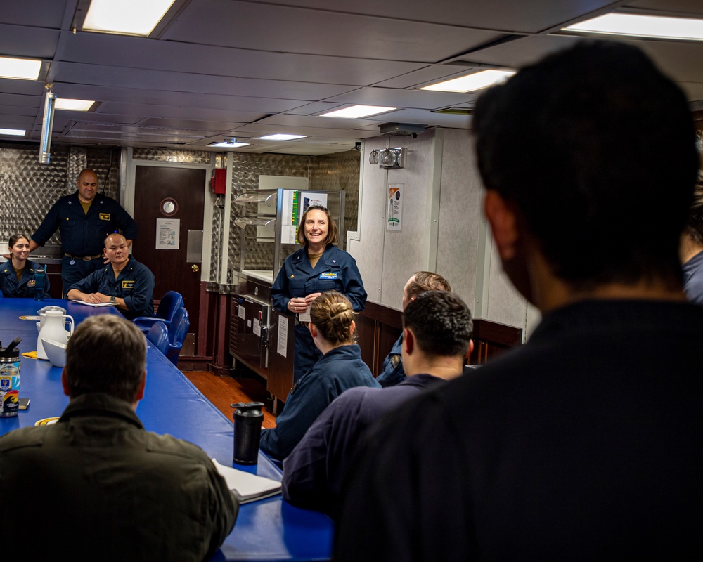 CSG-11 Commander Visits The USS Bunker Hill