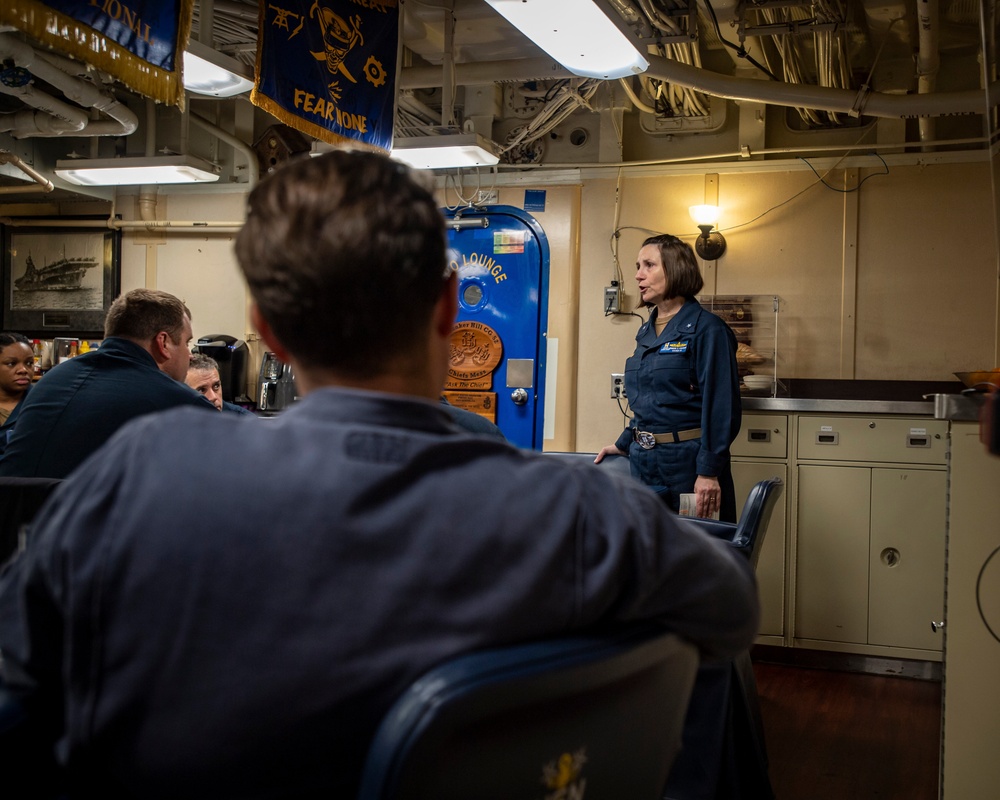 CSG-11 Commander Visits The USS Bunker Hill