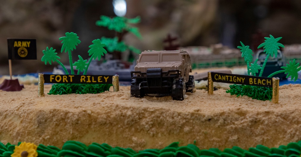 Army Birthday Cake Cutting