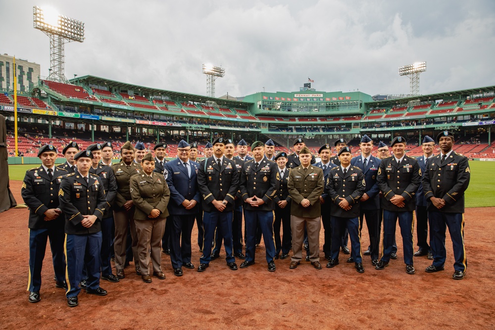 Mass. National Guard Celebrates Flag Day with Boston Red Sox