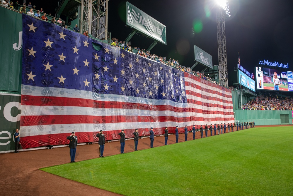 Mass. National Guard Celebrates Flag Day with Boston Red Sox