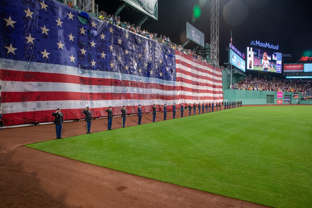 Mass. National Guard Celebrates Flag Day with Boston Red Sox