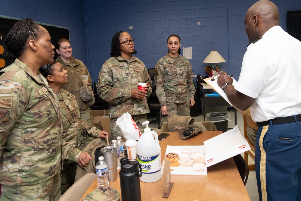 Virginia National Guard members judge annual JROTC drill competition