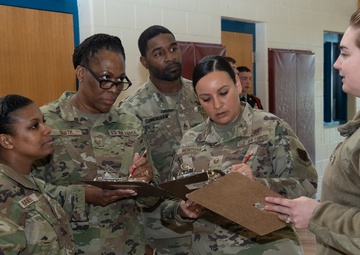 Virginia National Guard members judge annual JROTC drill competition