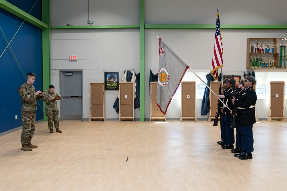 Virginia National Guard members judge annual JROTC drill competition