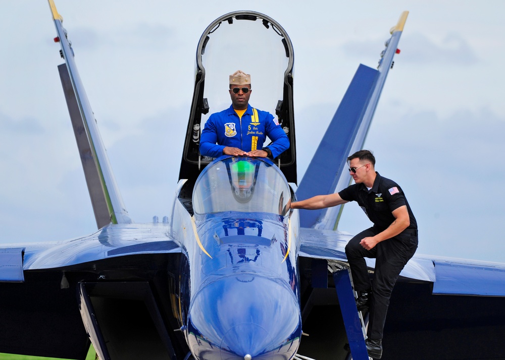 Blue Angels Perform at Scott Air Force Base Air Show