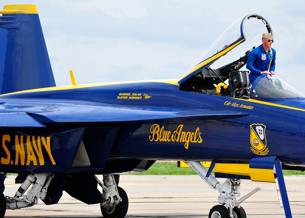 Blue Angels Perform at Scott Air Force Base Air Show