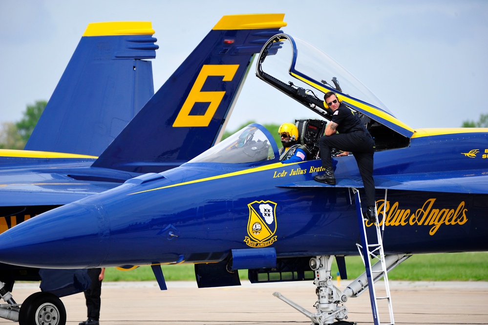 Blue Angels Perform at Scott Air Force Base Air Show