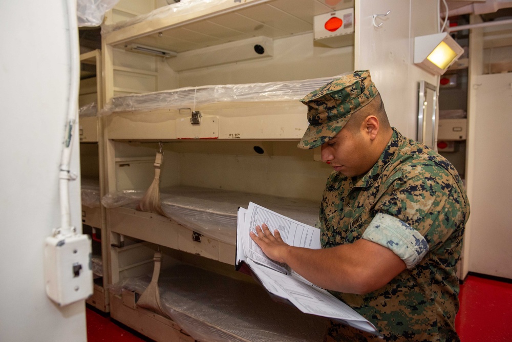 Preparing Boxer Troop Berthing