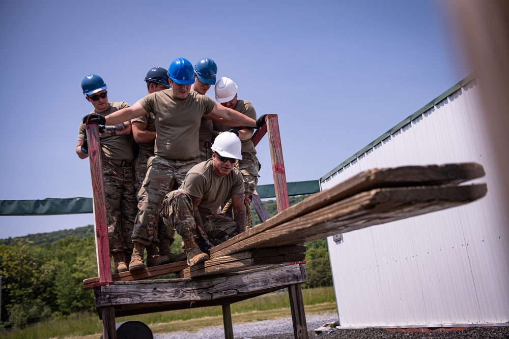 271st CBCS participate in Leadership Reaction Course