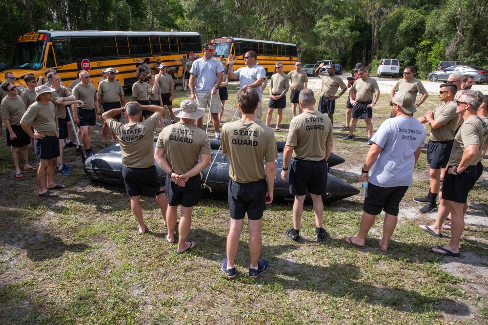 Florida National Guard Assists Florida State Guard with Water Survival Training Exercise