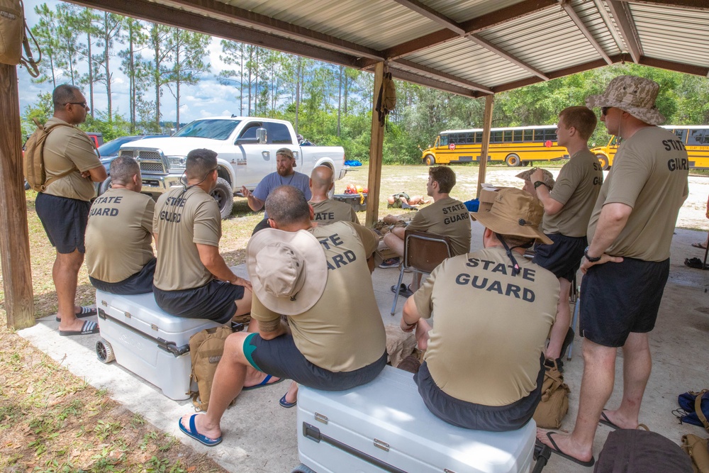 Florida National Guard Assists Florida State Guard with Water Survival Training Exercise