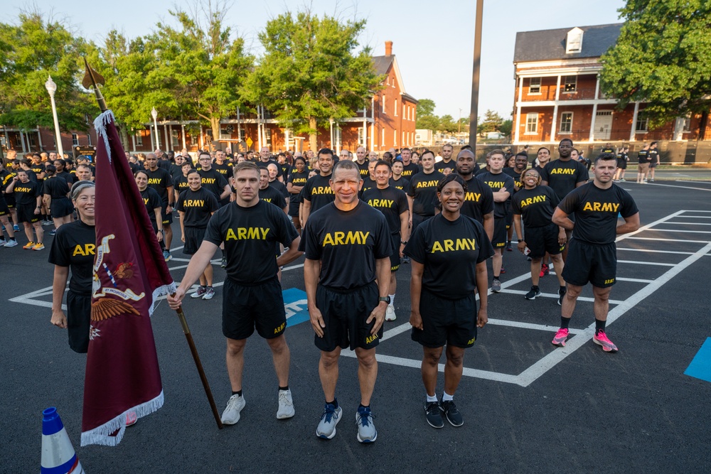 USAMEDCOM Participates in the 248th U.S. Army Birthday run