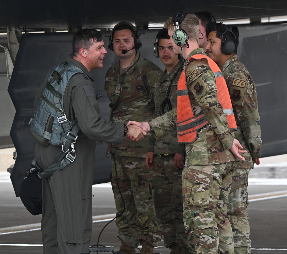 Maj. Gen. Andrew Gebara visit Whiteman AFB