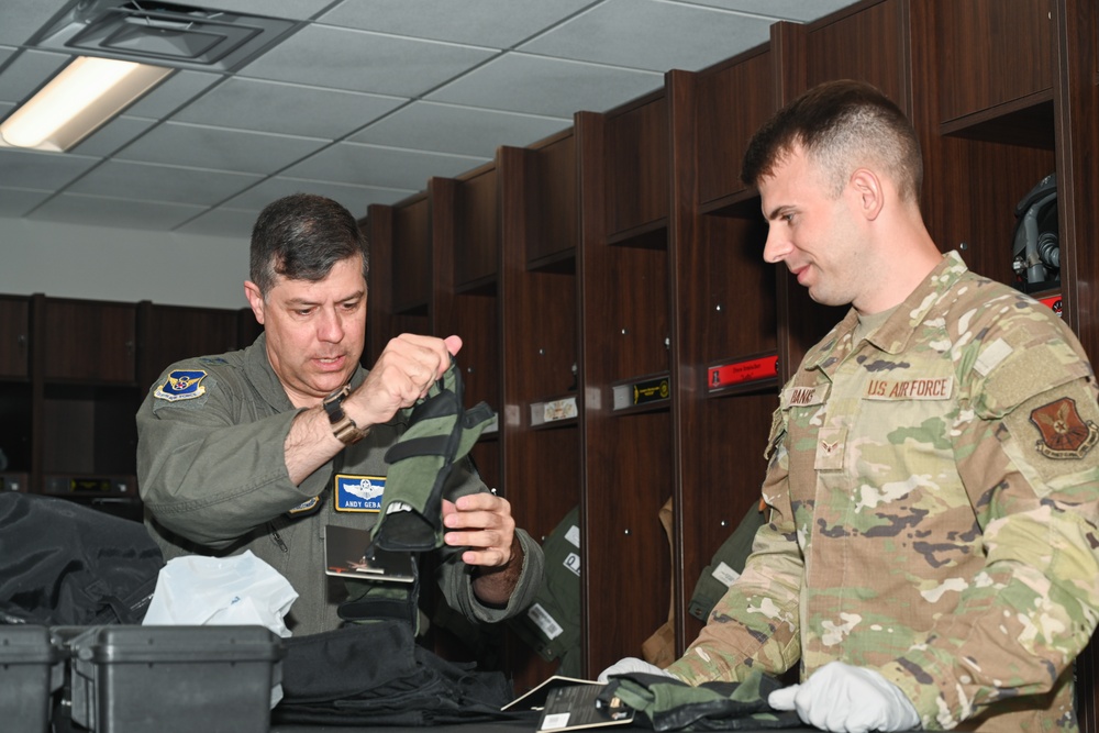 Maj. Gen. Andrew Gebara visit Whiteman AFB