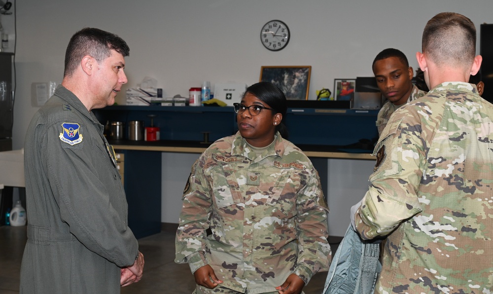 Maj. Gen. Andrew Gebara visit Whiteman AFB