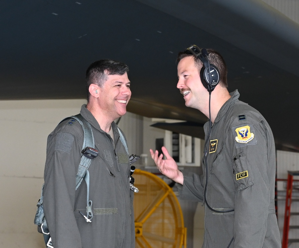 Maj. Gen. Andrew Gebara visit Whiteman AFB